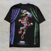 Personalized Street Style Clown Print Crew Neck Casual T-Shirt