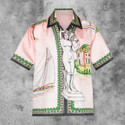 Drape fashion custom printed personalized shirt