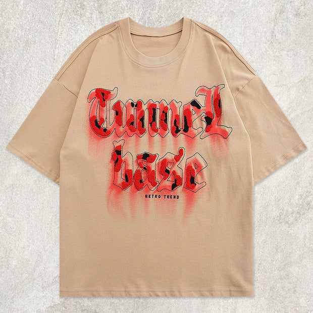 Moss Letter Embroidery Tee