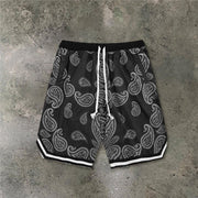 Cashew flower sports five-point pants