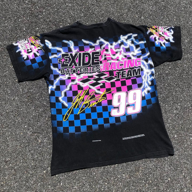 Street Style No.99 Racing Print Short Sleeve T-Shirt