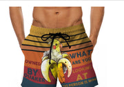 Spoof banana shorts