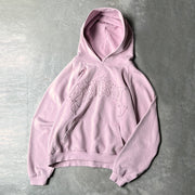 Vintage Personalized Patch Solid Color Hoodie