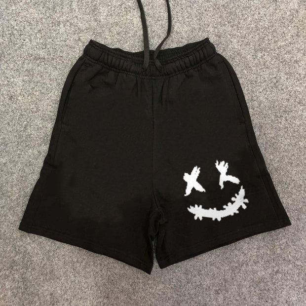 Fashion brand printed sports casual loose shorts