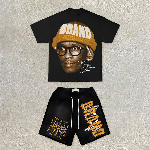 Trendy brand hip-hop fashion street sports suit