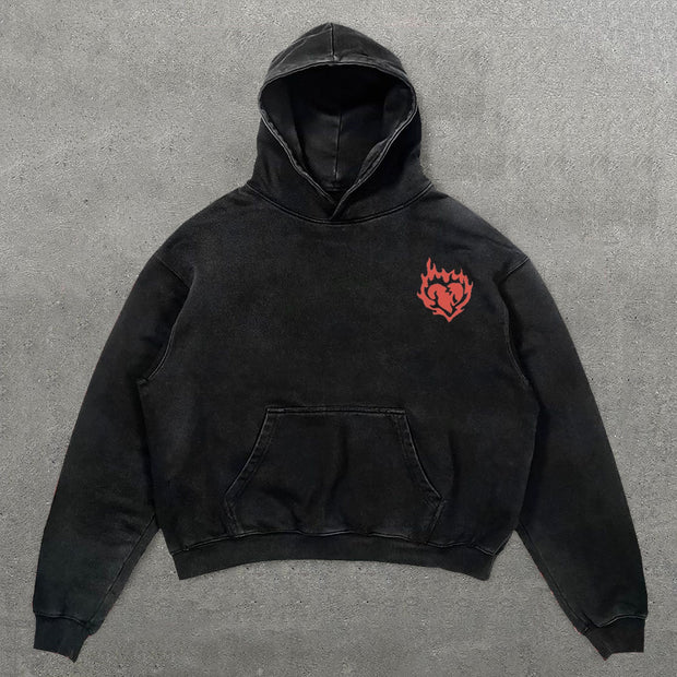 Light Of The World Print Long Sleeve Hoodies