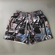 Fashionable printed casual shorts