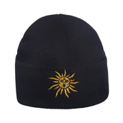 Outdoor hip-hop sun embroidered knitted wool hat