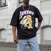 Personalized printed street style round neck short-sleeved T-shirt