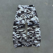 Street Style Camouflage Print Wide Leg Pants