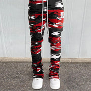 Tide brand camouflage print casual pile pants trousers