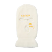 Three-hole cap letter embroidery knitted hat windproof warm hip-hop mask outdoor riding headgear