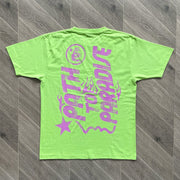 Trendy personalized print preppy short-sleeved T-shirt