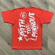 Trendy personalized print preppy short-sleeved T-shirt