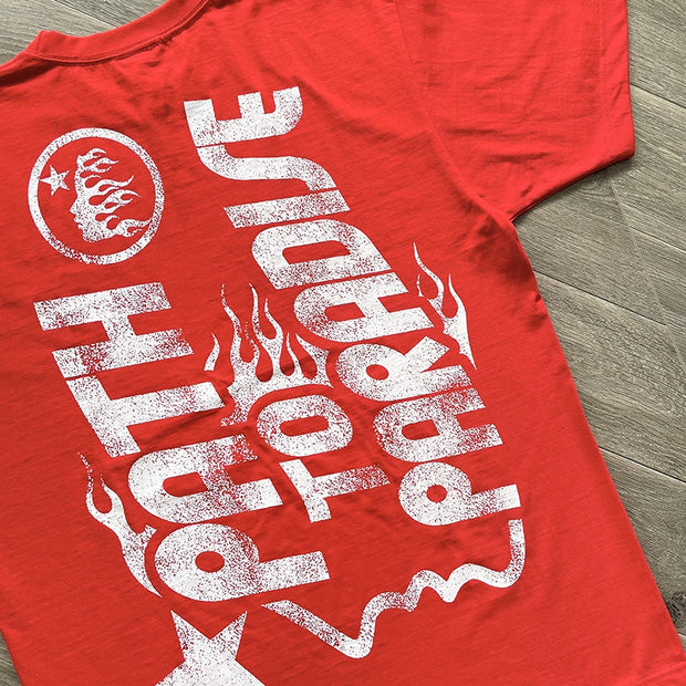 Trendy personalized print preppy short-sleeved T-shirt