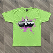 Trendy personalized print preppy short-sleeved T-shirt