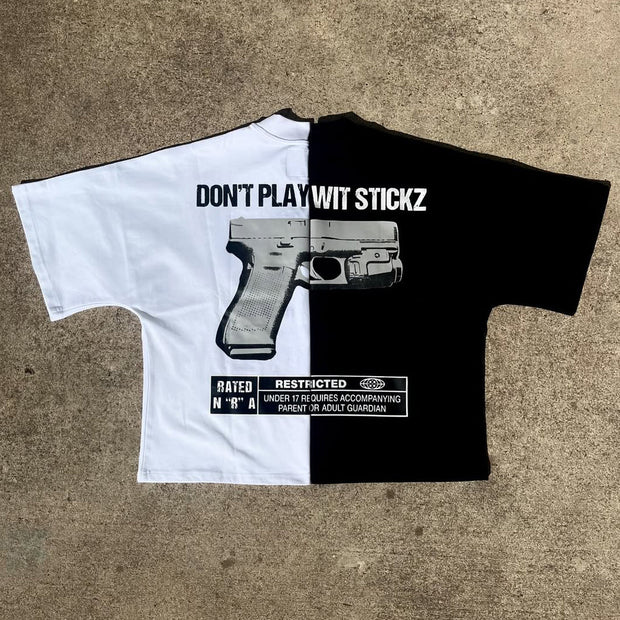 F*ck Yo World Print Short Sleeve T-Shirt