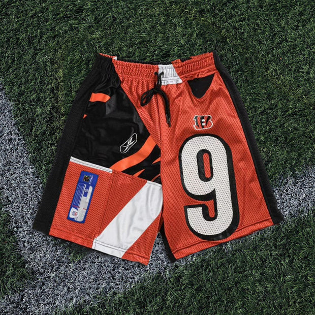 Casual Street Rugby Paneled Mesh Shorts