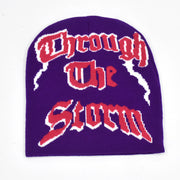 woolen hat knitted jacquard letter knitted hat