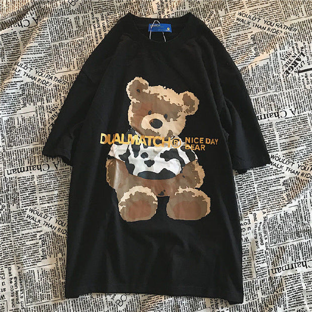 American bear short-sleeved T-shirt street fashion brand