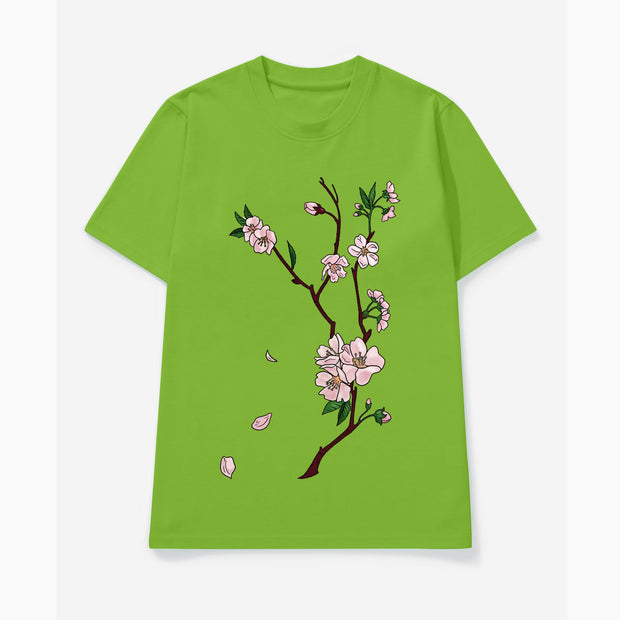 Floral Print Vintage Fashion Short Sleeve T-Shirt