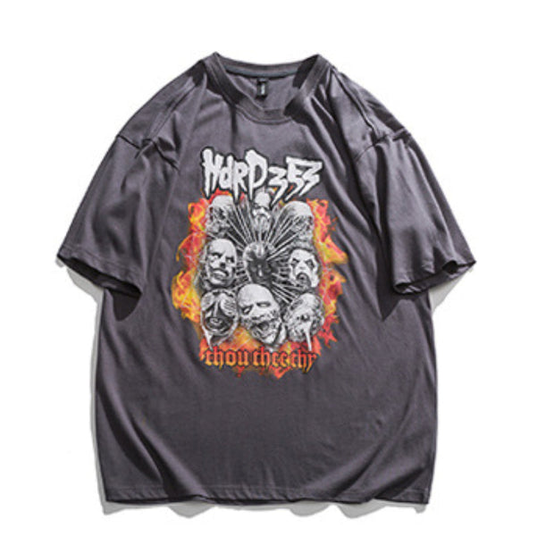 Printed short-sleeved T-shirt