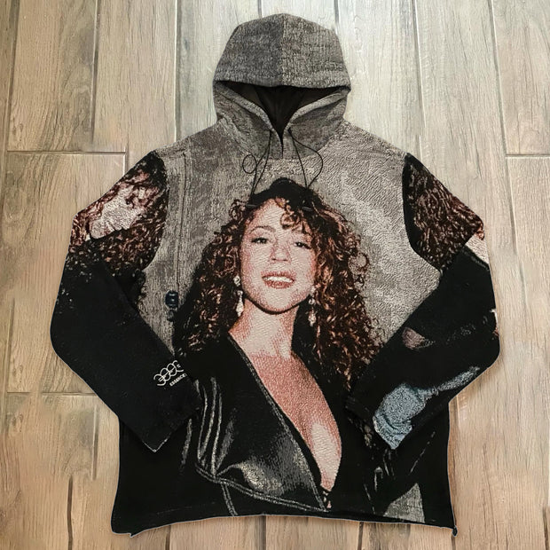 Statement Streetwear Print Tapestry Hoodie