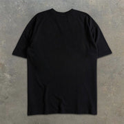 Wolf Slogan Sakura Graphic Print Short Sleeve T-Shirt