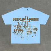 Personalized street style printed loose T-shirt