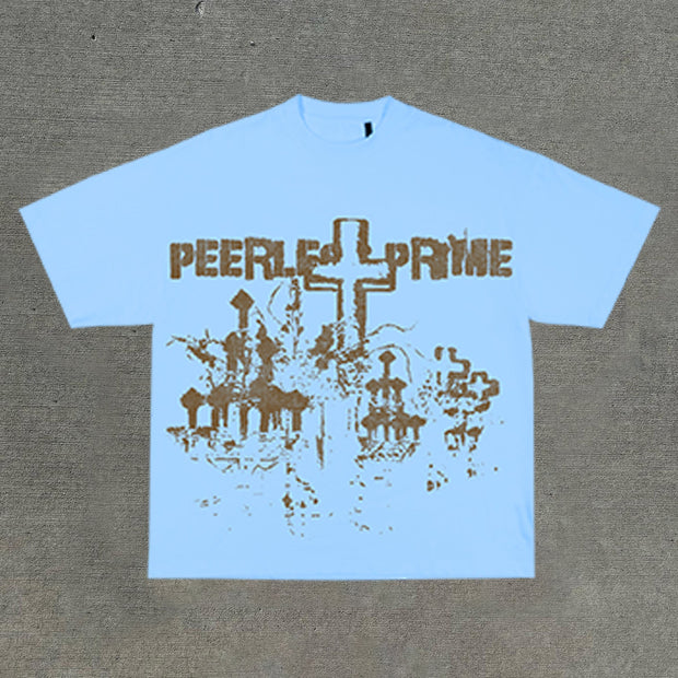 Personalized street style printed loose T-shirt