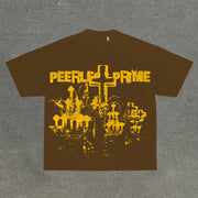 Personalized street style printed loose T-shirt