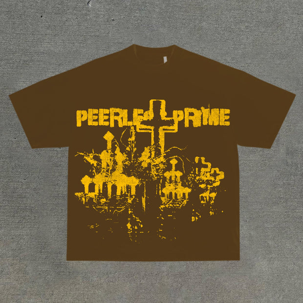 Personalized street style printed loose T-shirt