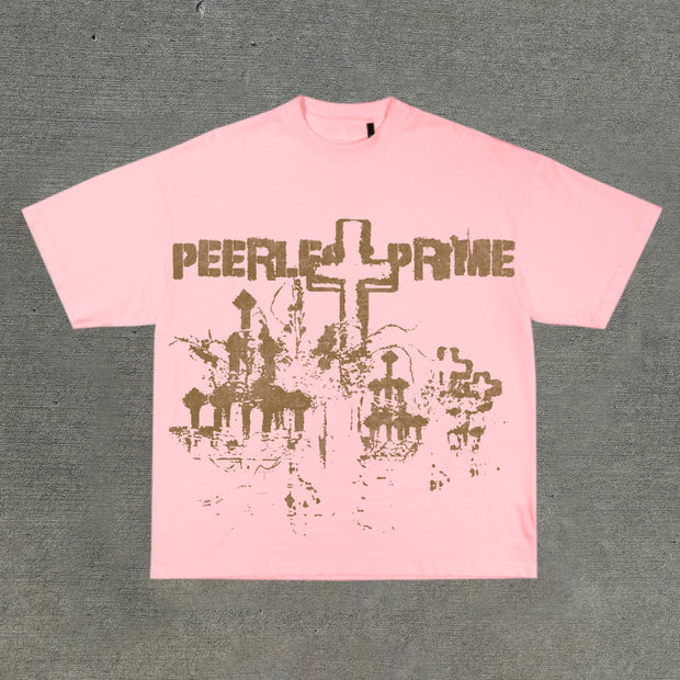 Personalized street style printed loose T-shirt