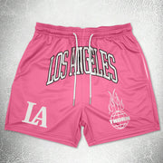 Los Angeles Print Trendy Vintage Street Shorts