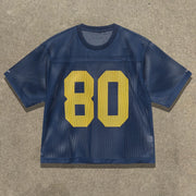 NO.80 Casual Street Retro Mesh Jersey