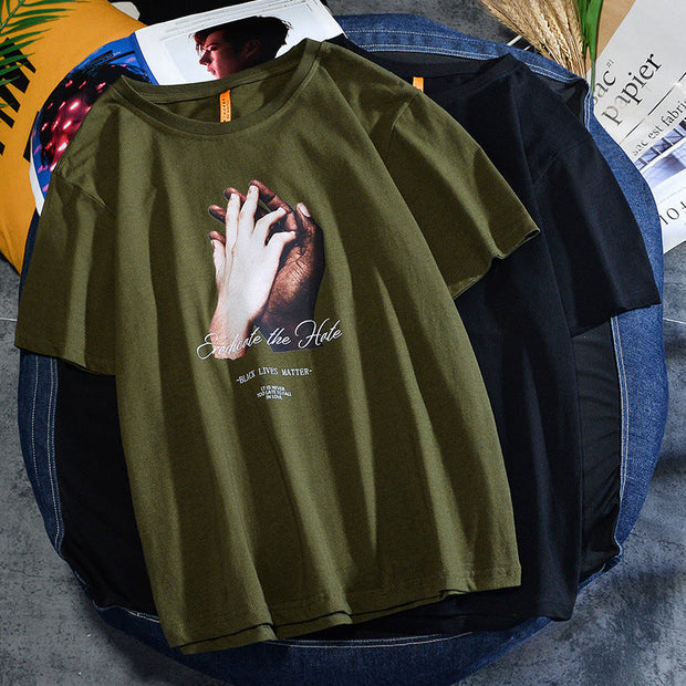 Men's t-shirt trend loose casual