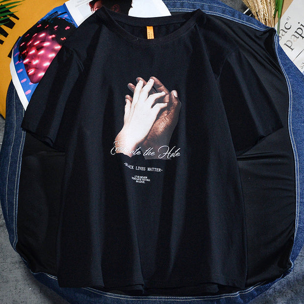 Men's t-shirt trend loose casual