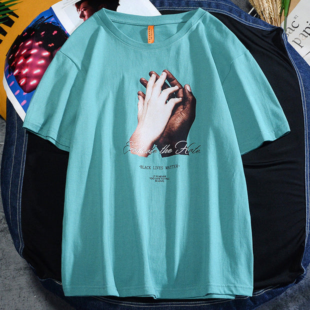 Men's t-shirt trend loose casual