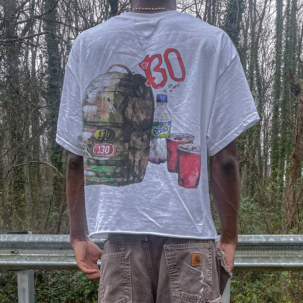 Casual street soldier print T-shirt