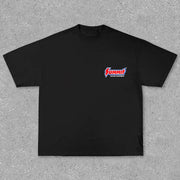 Oversized racing graphic T-shirt