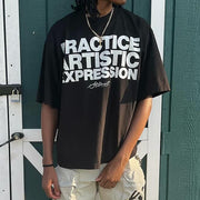 Practice Artistic Expression Print Short Sleeve T-Shirt