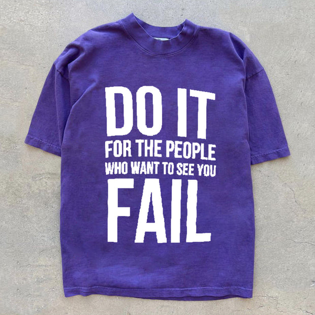 Personalized fashion letter print T-shirt