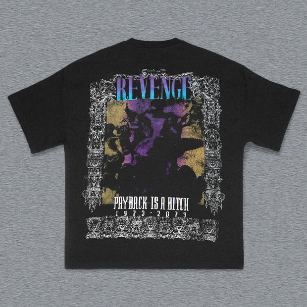 Revenge Print Short Sleeve T-Shirt