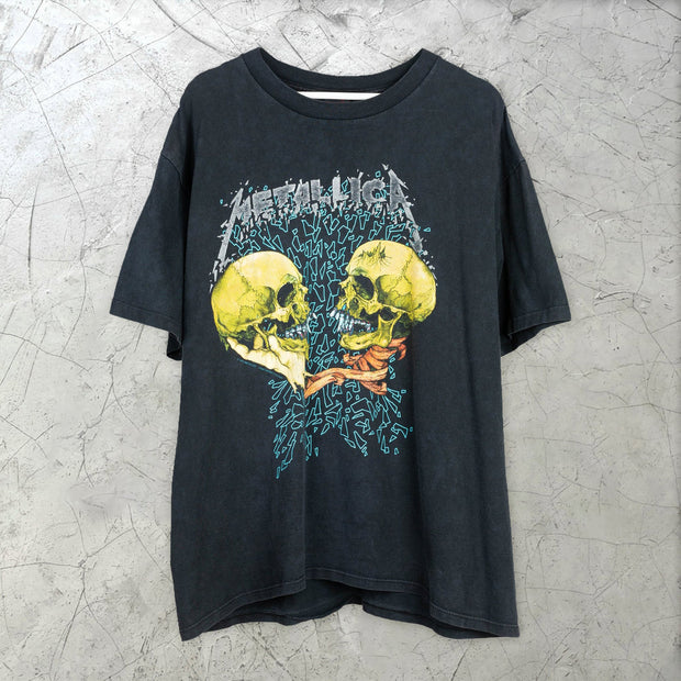 Cartoon skull pattern fashion short-sleeved T-shirt