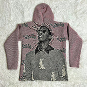 Trendy hip-hop retro casual hoodie