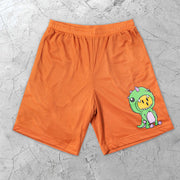 Cartoon Retro Casual Mesh Sports Short