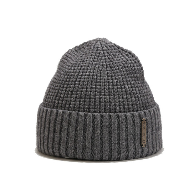 Simple knitted hat solid color casual wild trend woolen hat