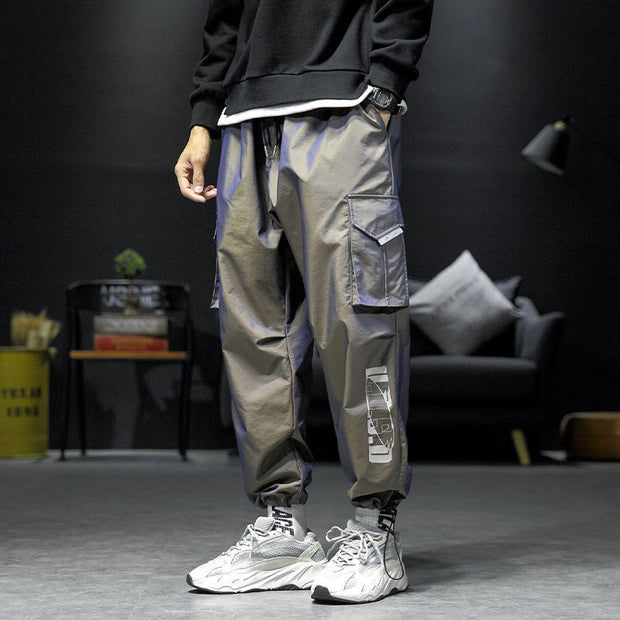 Workwear men's trousers casual pants reflective chameleon trousers