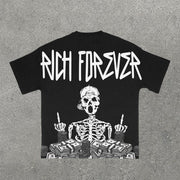 Rich Forever Print Short Sleeve T-Shirt