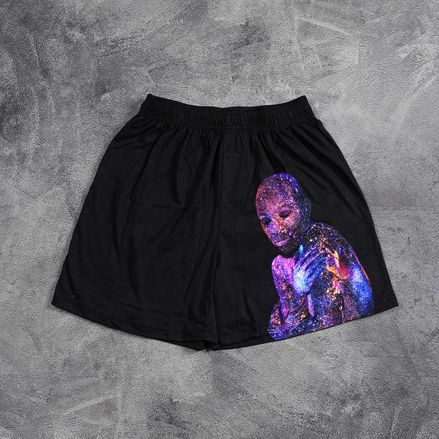 Street Personality Print Shorts